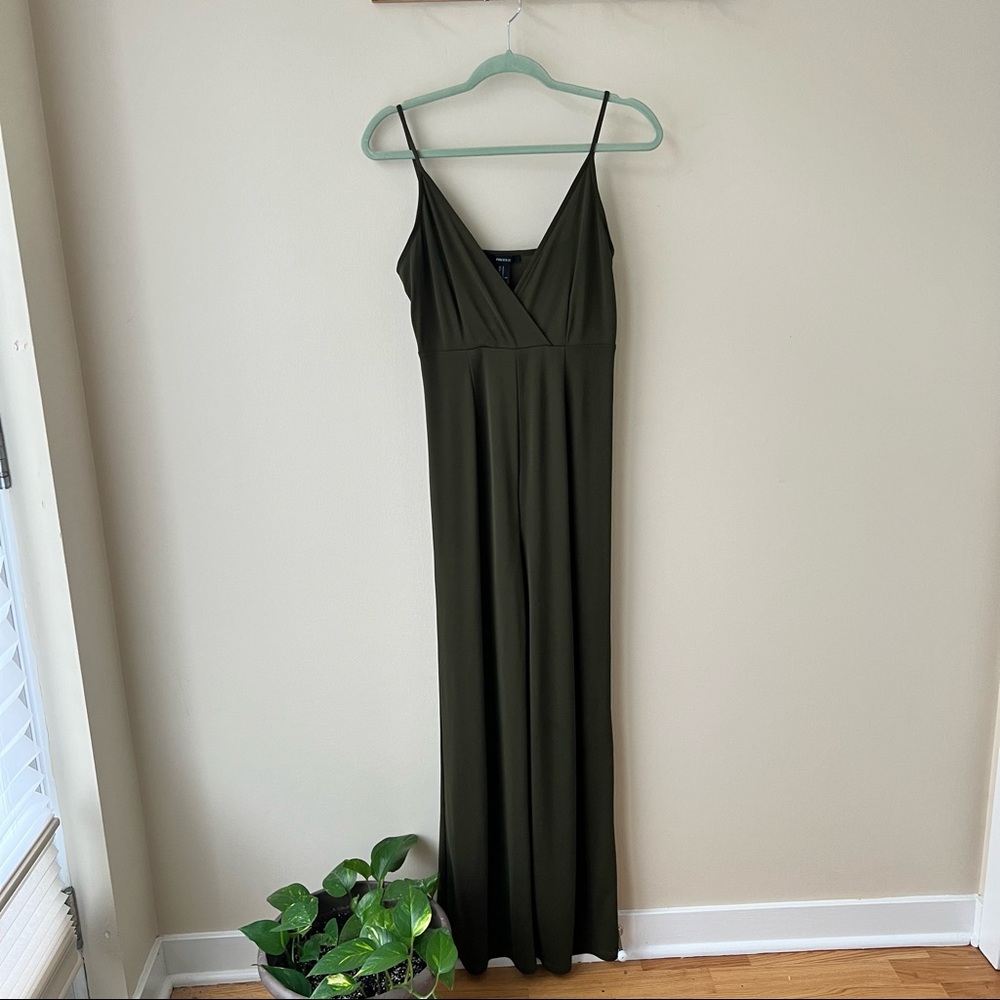 Forever21 Flowy Olive Green Jumpsuit